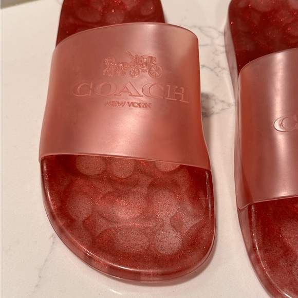 Coach Women's Blush Ulyssa Jelly Pool Slides - Picture 5 of 11